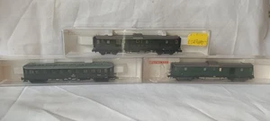 Autocar de pasajeros Fleischmann 8080K 83 8083K 8084K verde DB calibre N casi como nuevo - Imagen 1 de 8