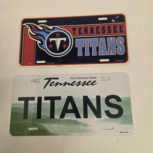 Lote de 2 placas de tocador vintage de los Tennessee Titans de la NFL, NUEVO DE STOCK - Imagen 1 de 6