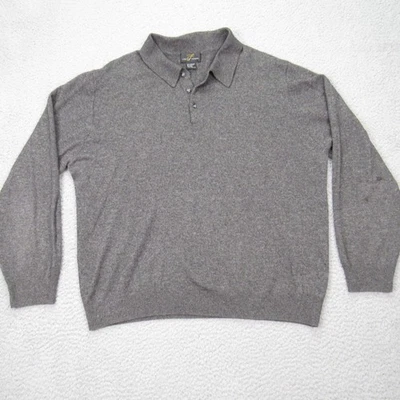 Suéter Pullover Ballantyne XXL Para Hombre Puro 2 Capas Cachemira Cuello AGUJERO + MANCHA Foto 1 de 4