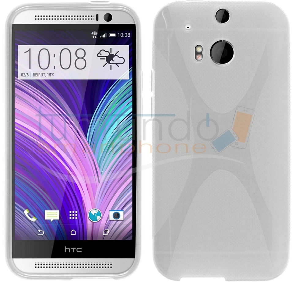 Funda Gel TPU Trasparente + Protettore Di Schermo Per HTC ONE 2 M8 In SPAGNA - Immagine 1 di 1