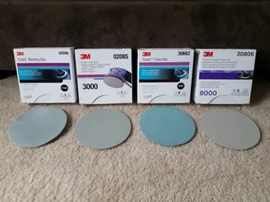 "Discos de espuma 3M Trizact 1000•3000•5000 8000, 6" (¡KIT DE 4 DISCOS) ¡ENVÍO EL MISMO DÍA!!️ - Imagen 1 de 3