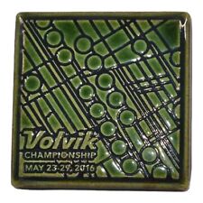 Motawi Tileworks 2016 Art Pottery Volvik Golf Championship Green Ceramic Tile