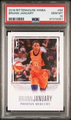 2018 Rittenhouse WNBA Briann January PSA 10 Phoenix Mercury Indiana Fever - Image 1 of 2
