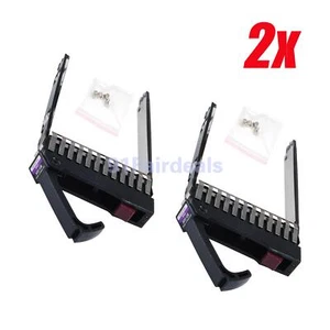 2x 2.5" HDD Tray Caddy for HP DL580 DL380 DL360 Gen5 G5 G6 G7 500223-001 - Picture 1 of 9