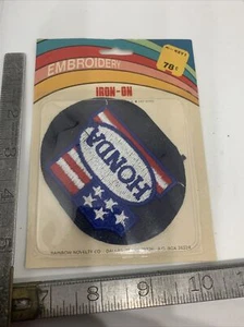 1980s? Vintage HONDA Motorcycle Biker Jacket PATCh Embroidery Iron On Rare - Picture 1 of 2