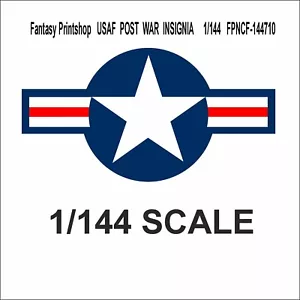 CALCOMANÍAS INSIGNIA POSGUERRA USAF ESTRELLAS Y BARRAS IMPRENTA FANTASÍA FPNCF-144710 144 - Imagen 1 de 2