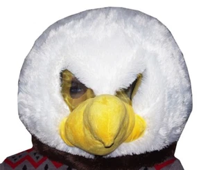 Mens Womens Adult Big Head BALD EAGLE Bird Halloween Costume Mask Purim XL L NEW - Picture 1 of 2