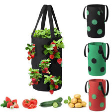 Hanging Fabric Plant Grow Pots Bag Tomato Strawberry Flower Herb Planter Bags