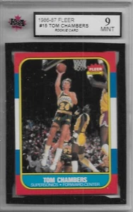 Baloncesto Fleer 1986-87 radiocontrol Tom Chambers #15 KSA 9 como nuevo Seattle Supersonics - Imagen 1 de 2