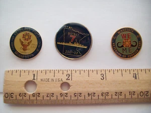 3 Minnesota MN VFW pinbacks, Iron Range, district 7 - Picture 1 of 5