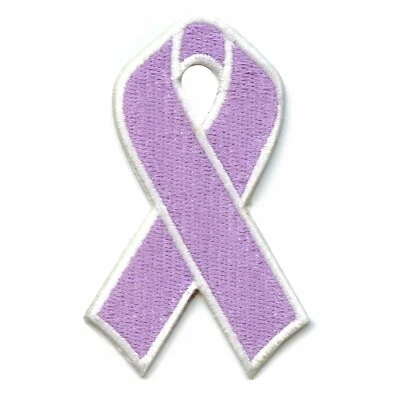 Cancer Awareness Ribbons Fully Embroidered Iron On Patches - Image 1 of 2