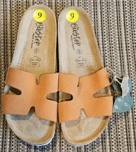 Biostep Made In Spain Genuine Suede Leather Crisscross Sandals Slip On Sz 9 NWT - Picture 1 of 8