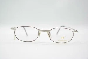 Vintage Aigner EA 370 Kupfer Silber Oval Brille Brillengestell eyeglasses NOS - Picture 1 of 7
