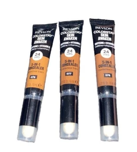 Lot Of 3 Revlon ColorStay Skin Awaken 5-in-1 Concealer No. 076, No. 077, No. 078 - Picture 1 of 1