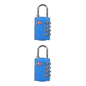 2 stücke Zoll Schloss Fall Gepäck Passwort Schloss Zoll 4 Digit Kombination - Bild 1 von 12