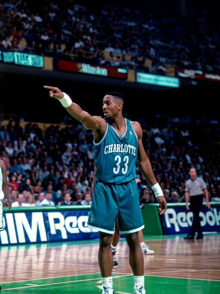 Charlotte Hornets Alonzo Mourning 8x10 Photo NBA Basketball Print #2 - Image 1 of 1