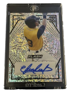 2021 Leaf Flash #BAEG1 Eduardo Garcia in Magnetic Card Holder - Picture 1 of 2