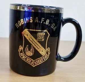 USAF Air Force Robins AFB 10 oz Coffee Mug AFMC NCO Academy East Preowned - Picture 1 of 7