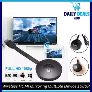 For Chromecast Google Wireless HDMI-Compatible HD Display Media Streaming Video - Picture 1 of 6