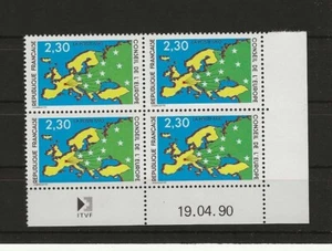 FRANCE Timbre de Service n° 104 neuf sans charnière - bloc de 4 coin daté - Imagen 1 de 1