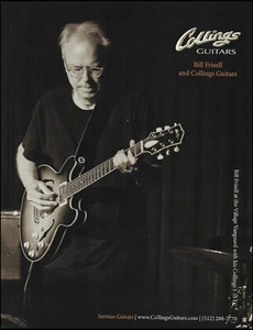 Bill Frisell con sus Collings I-35 LC guitarra eléctrica anuncio 2B impresión de anuncio - Imagen 1 de 3