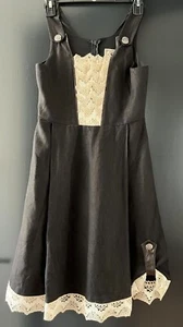 Kinder Trachten Kleid Dirndl Schwarz, Beige Gr. 140 von Turi Landhaus - Picture 1 of 3