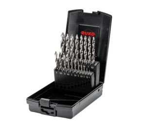 RUKO HSS-G ULTIMATECUT® Spiralbohrersatz DIN 338 Ø 1-10x0,5 mm FLOWSTEP® 19tlg. - Bild 1 von 4