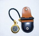 Croton Quartz Analog Pocket Watch Leather Pouch Model Cp308009sswa