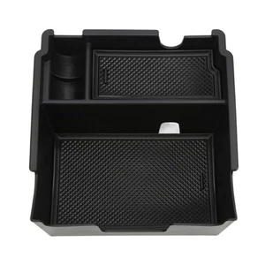Center Console Organizer ABS Black & Nonslip Pad Armrest Storage Box Part Fo REL - Picture 1 of 22