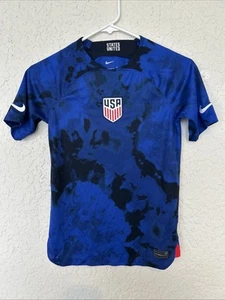 Nike Engineered Blue Camo United States 2022/23 Away Soccer Shirt Jersey Youth M - Picture 1 of 6