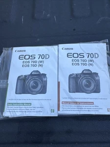 MINT 2014 Canon EOS 70D Instruction Owners Manual EOS 70D Book Inserts - Picture 1 of 4