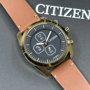 NEW✅CLOSEOUT✅ Citizen CZ Hybrid Leather Analog And Digital Smartwatch JX2012-09E - Picture 1 of 14