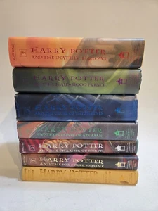 Harry Potter Hardcover Book Lot- Missing Book 4 -J. K. Rowling Scholastic Press - Picture 1 of 17