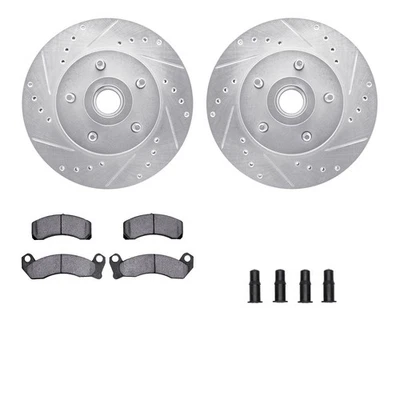For Mercury Grand Marquis 81 Brake Kit eLINE Series Drilled & Slotted Front — 第 1/4 张图片