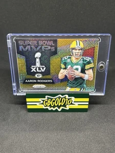 2017 Prizm Football Aaron Rodger Gold /10 Super Bowl MVPs - Picture 1 of 2