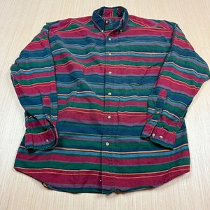 Vintage 90s Structure Aztec Flannel Blanket Shirt Medium Button Up Indian - Picture 1 of 11