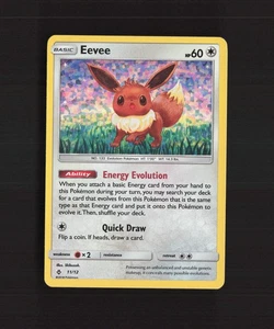 Eevee 11/12 McDonalds 2018 HOLO BLEED Holo Rare Pokemon Card LP+ - Picture 1 of 10