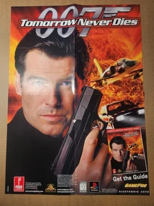 007 Tomorrow Never Dies Playstation Pierce Brosnan 20.5"x15" 2000 Folded Poster - Picture 1 of 2