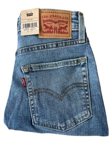 Levi's Women's 721 High Rise Skinny Leg Factory Distressed Stretch Jeans 25 x 30 - Picture 1 of 13