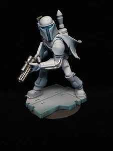 Disney Infinity Custom Painted Boba Fett Ice Blue Figure 3.0 Repainted - Picture 1 of 2