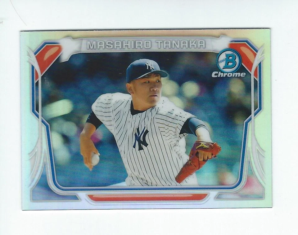 2014 Bowman Chrome Mini (Refractor) #MCMTA Masahiro Tanaka RC Rookie Yankees - Image 1 of 1