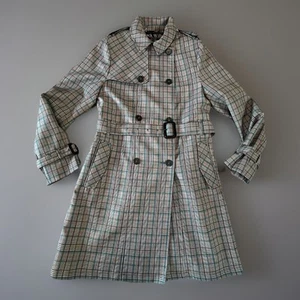 Jack Wills karierter Schottenkaro-Regenmantel Jacke Trenchcoat US-Größe 6 UK-Größe 10 - Bild 1 von 11