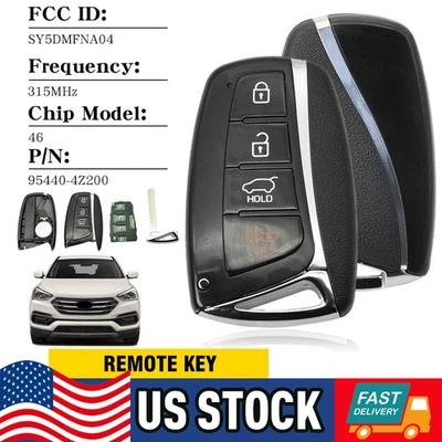 2 For 2013-2018 Hyundai Santa Fe Keyless Smart Prox Remote Key Fob 95440-4Z200 - Image 1 of 4