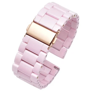 New Ceramics Links Bracelet Replacement Watch Band Strap Butterfly Clasp Buckle - Picture 1 of 10
