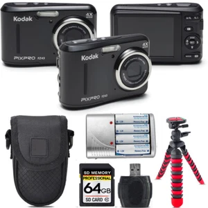 Kodak PIXPRO FZ43 Digitalkamera (schwarz) + extra Akku + Stativ + 64GB Kit - Bild 1 von 7