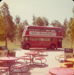 London nach Havasu Transport Doppeldecker Bus Schnappschuss Vintage Farbfoto  - Bild 1 von 2