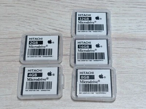 Tarjeta de memoria vintage Hitachi 2/4/6/16/32 GB HMS360606D5CF00 0A40269 Microdrive - Imagen 1 de 7