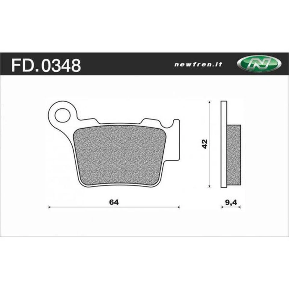 Pastillas de freno traseras Newfren para Husqvarna TC250 2004-2022 >Off Road sinterizadas Foto 1 de 1