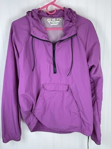Gander Mountain 1/2 Zip Hooded Pull Over Windbreaker Purple Womens Size S - Picture 1 of 11