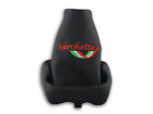 FOR FIAT BARCHETTA GEAR BOOT GAITER LEATHER EMBROIDERY STITCH RED ITALY FLAG